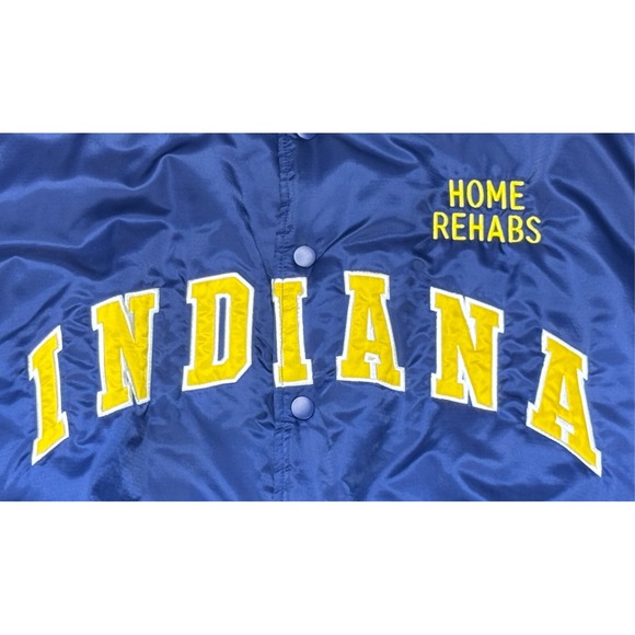 G-III by‎ Carl Banks Vtg NBA Indiana Pacers Embroidered Satin Jacket Size XXL - Picture 2 of 11